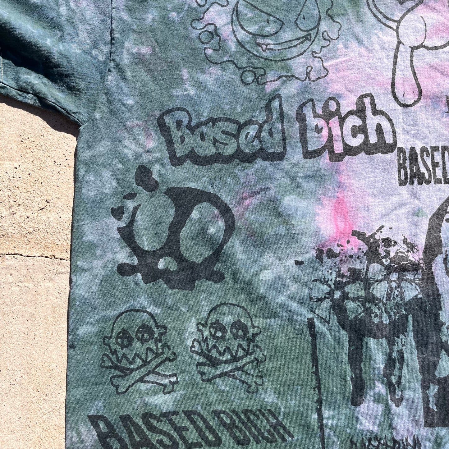 Basedbich men’s tie dye graphic tee SIZE 3XL - basedbich