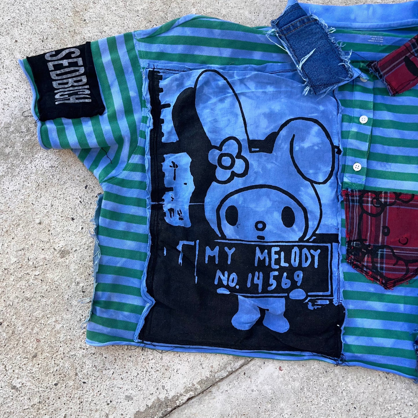 Basedbich 1of1 unisex cropped custom polo Men’s small women’s large - basedbich