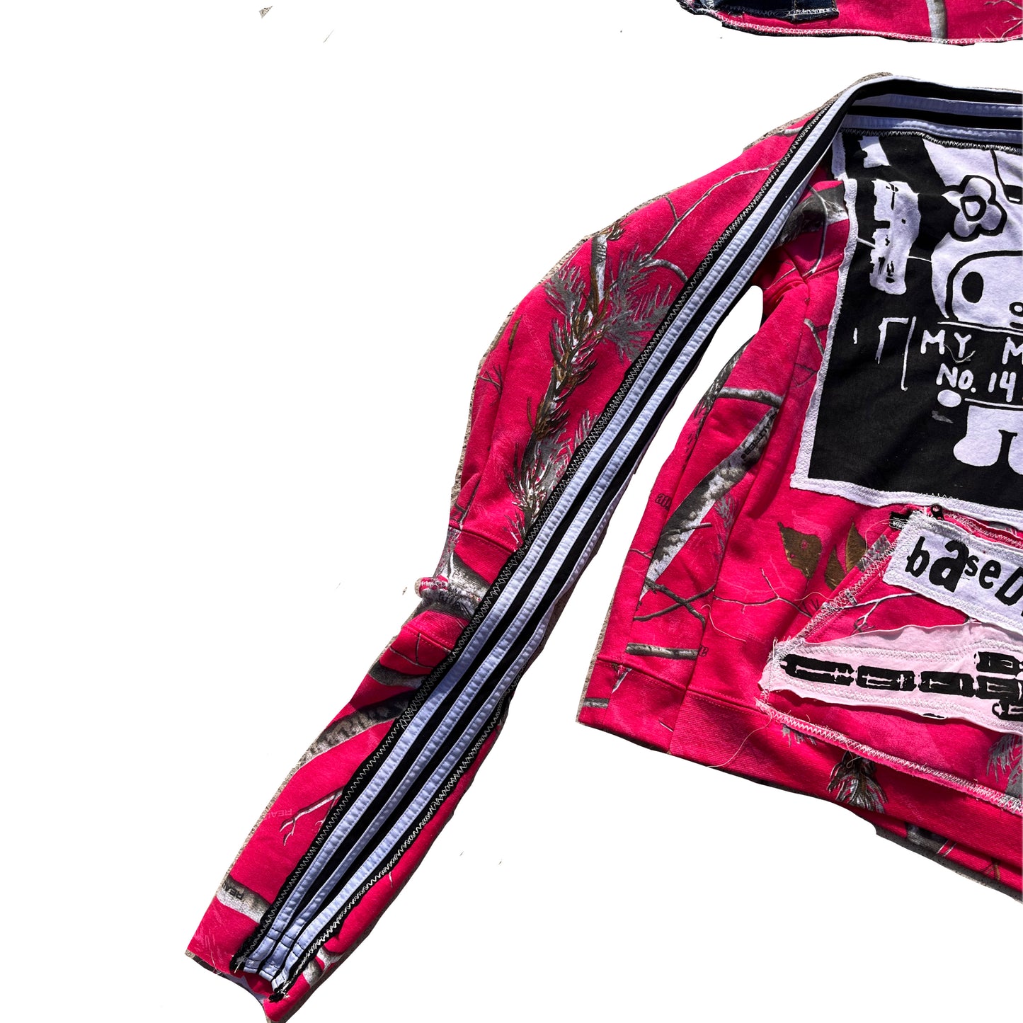 Basedbich men’s custom bunny ear extendo sleeve hoodie size Medium - basedbich