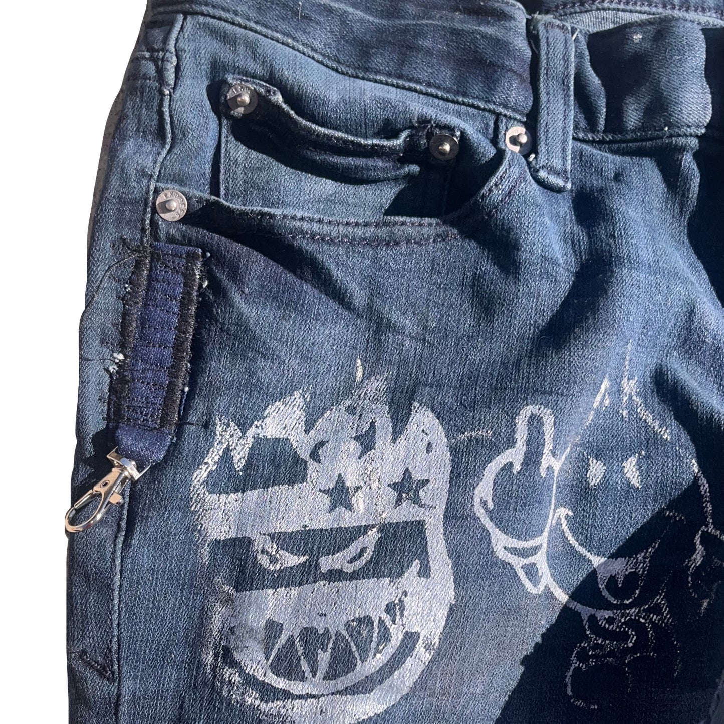 Basedbich mens 1of1 distressed jeans 29x30 - basedbich