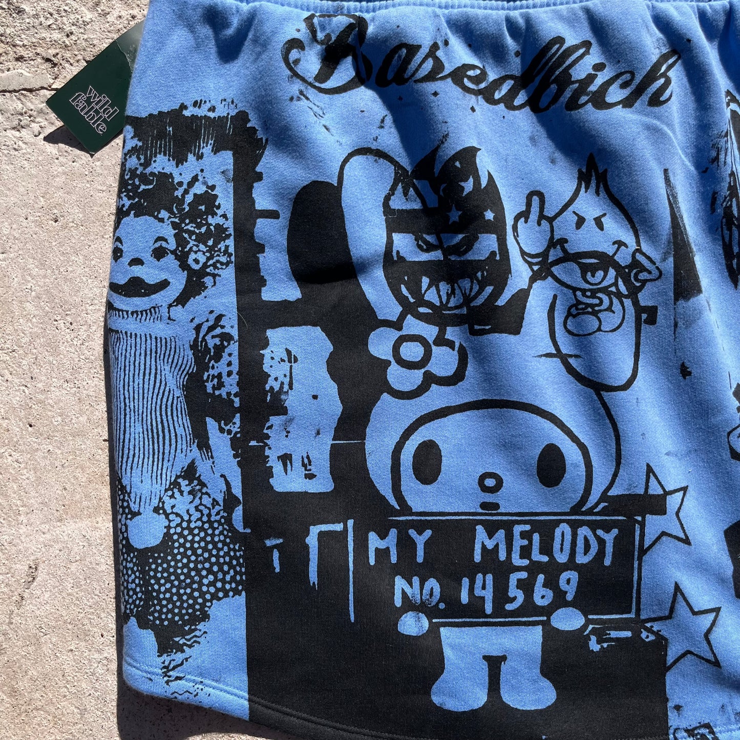 Basedbich women’s 1of1 fleece mini skirt size 2x - basedbich