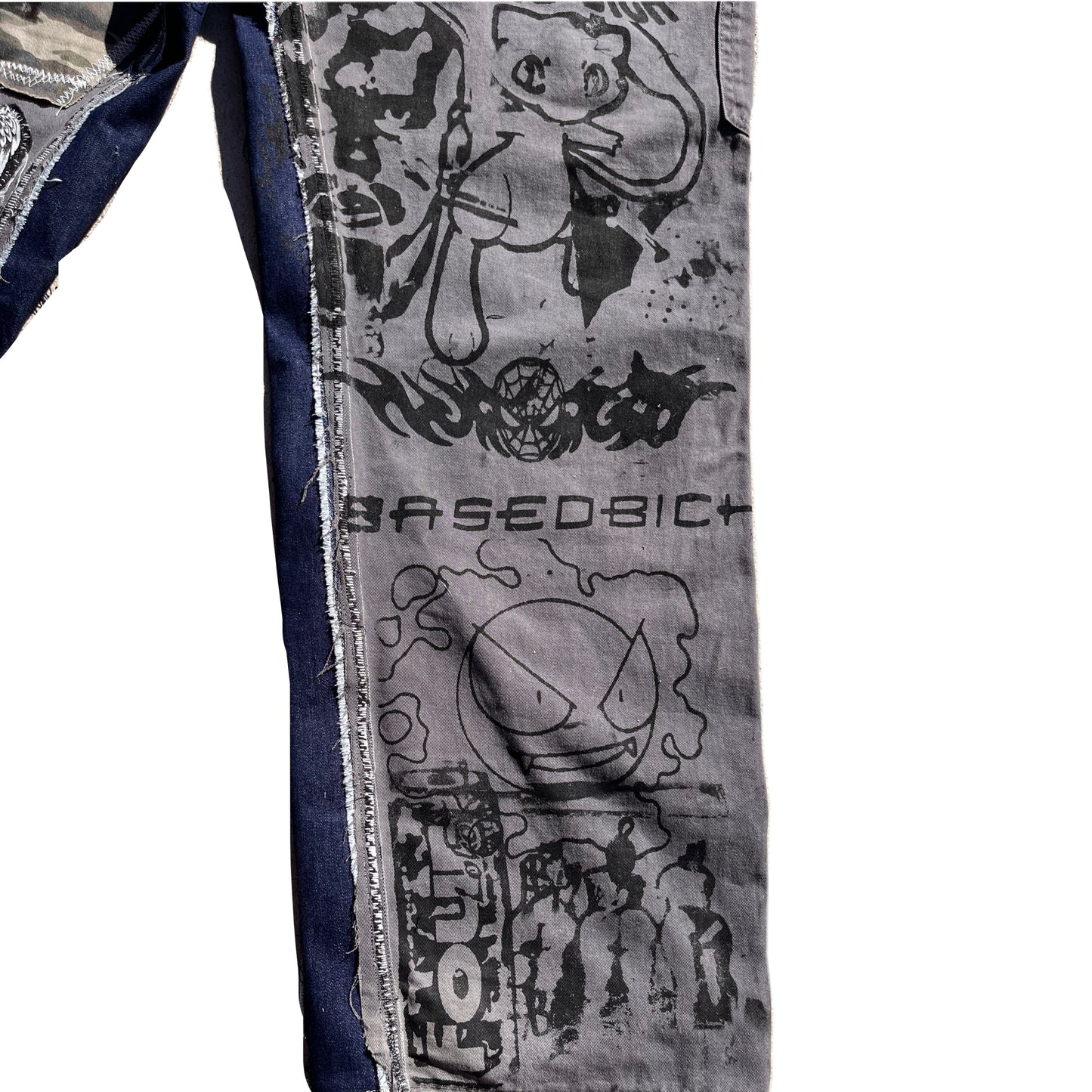 Basedbich patchwork cargo pants 32x32 - basedbich