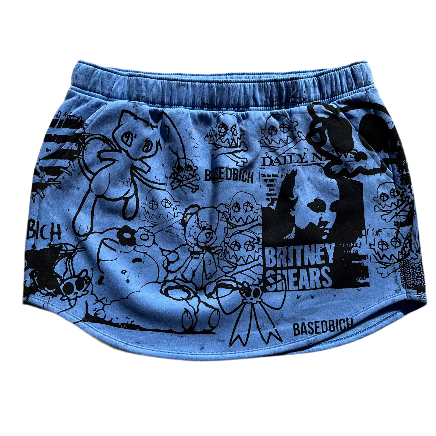 Basedbich women’s 1of1 fleece mini skirt size 2x - basedbich