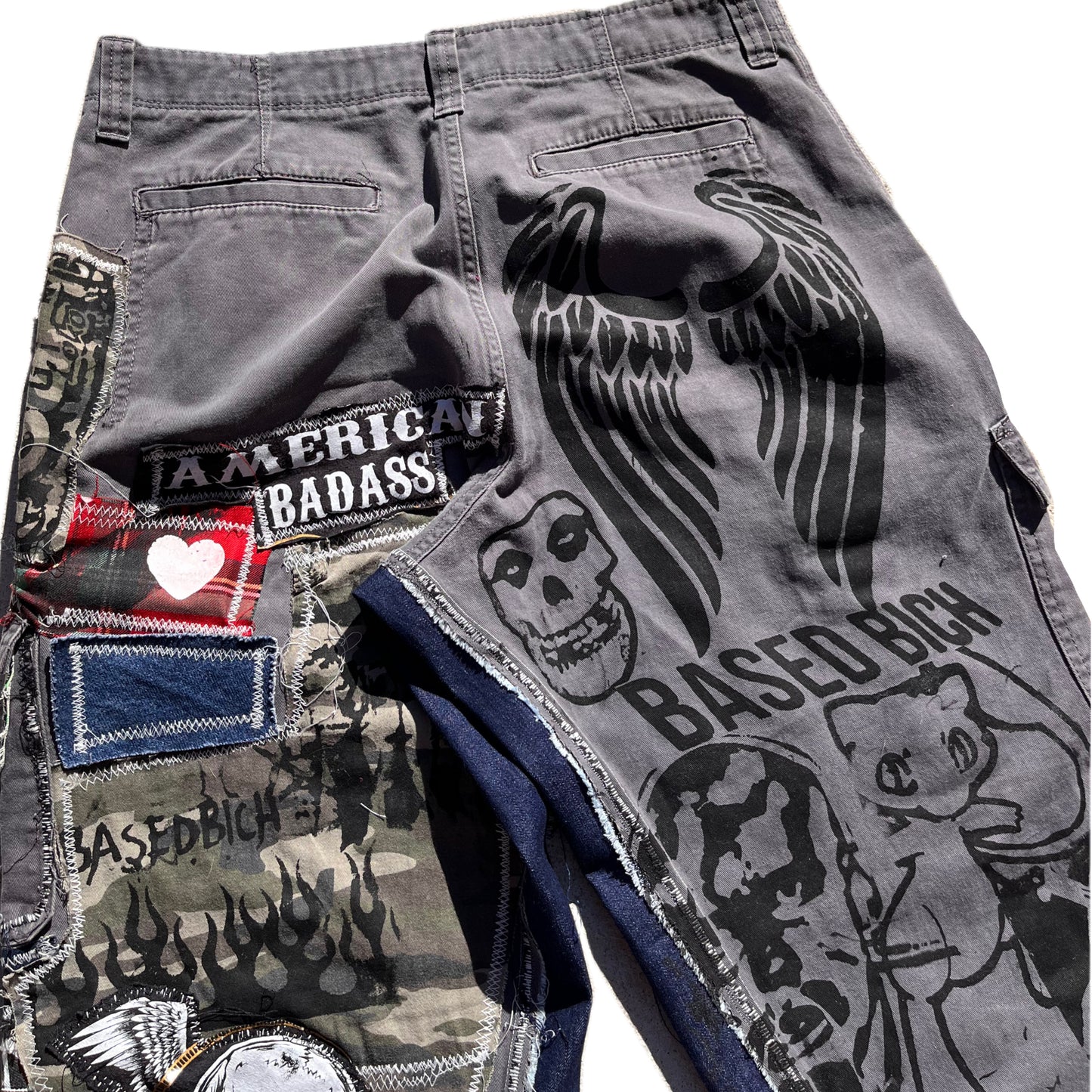 Basedbich patchwork cargo pants 32x32 - basedbich