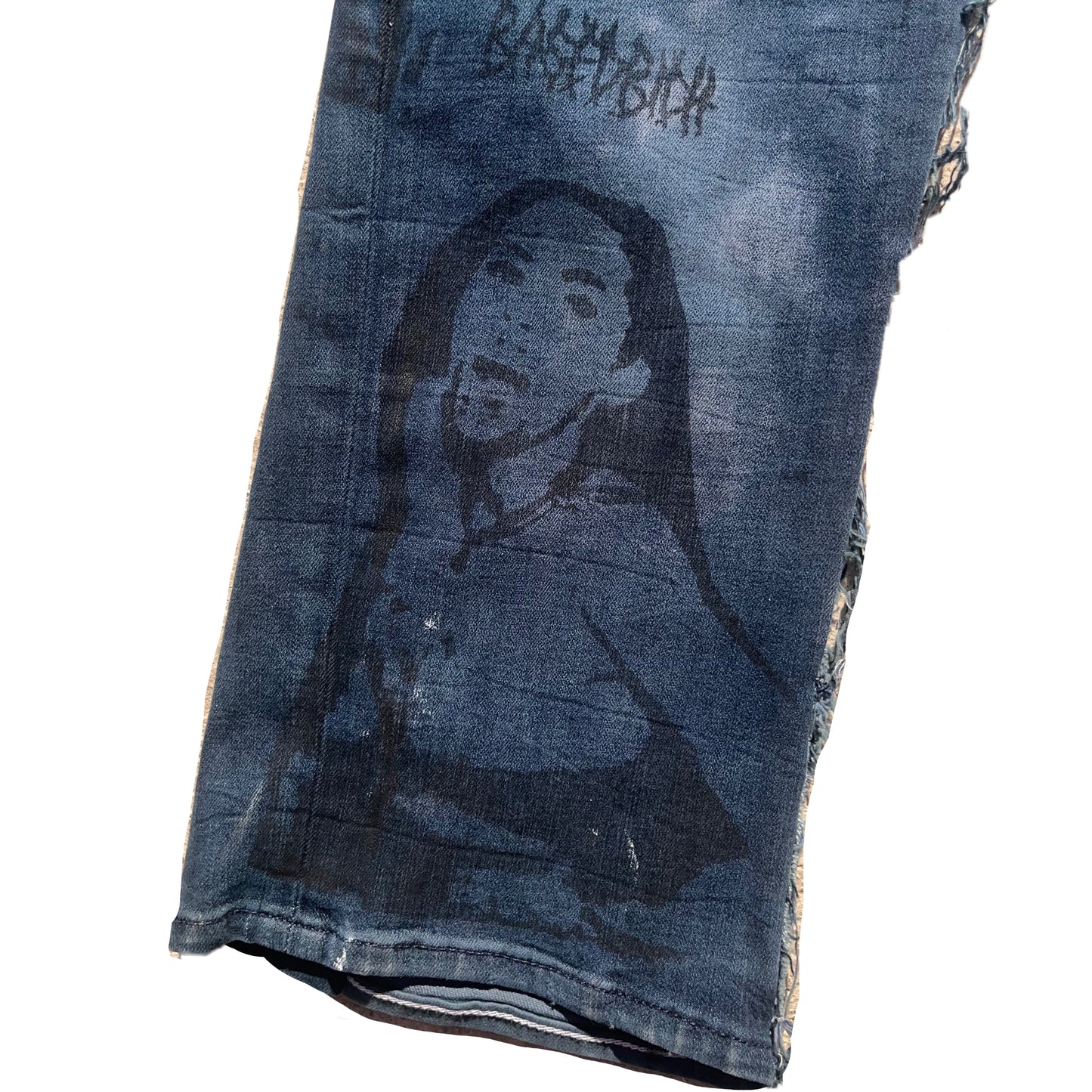 Basedbich mens 1of1 distressed jeans 29x30 - basedbich