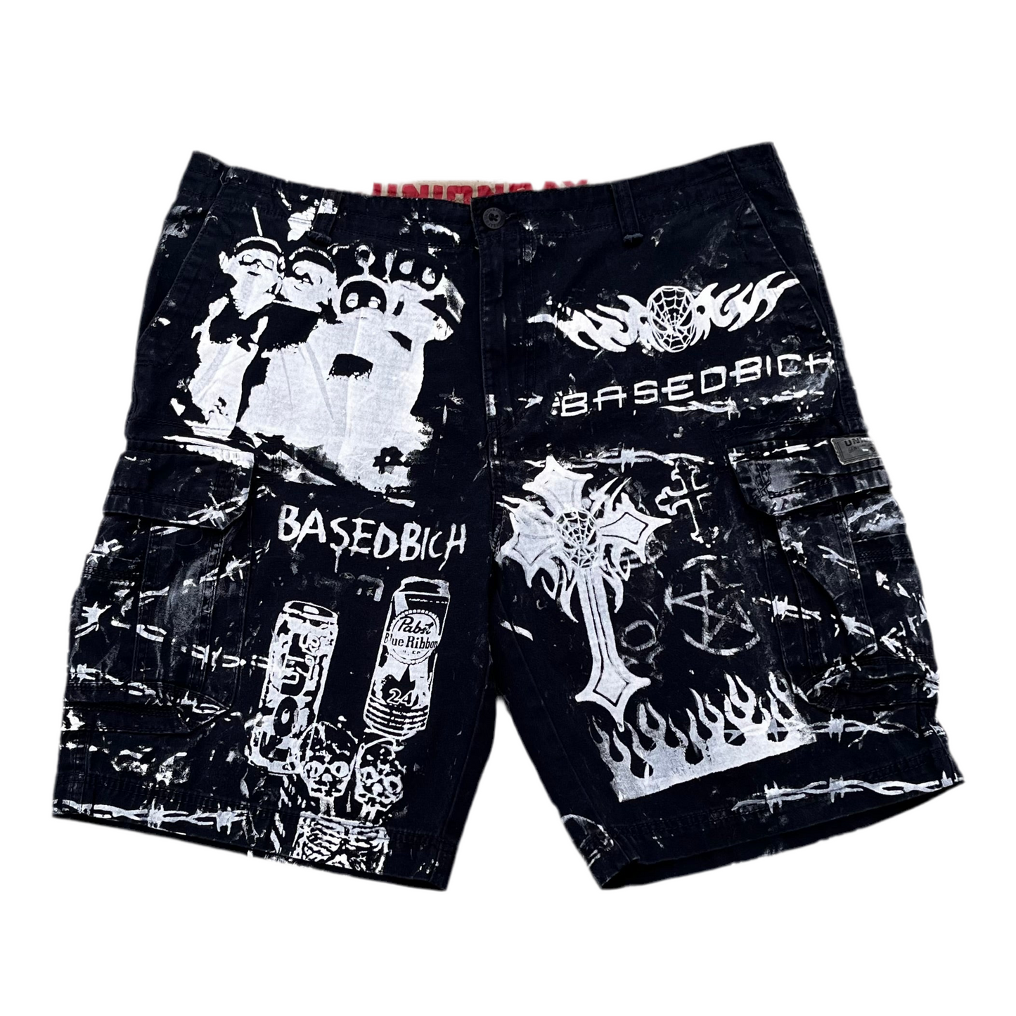 Basedbich 1of1 printed shorts size 40x11 - basedbich