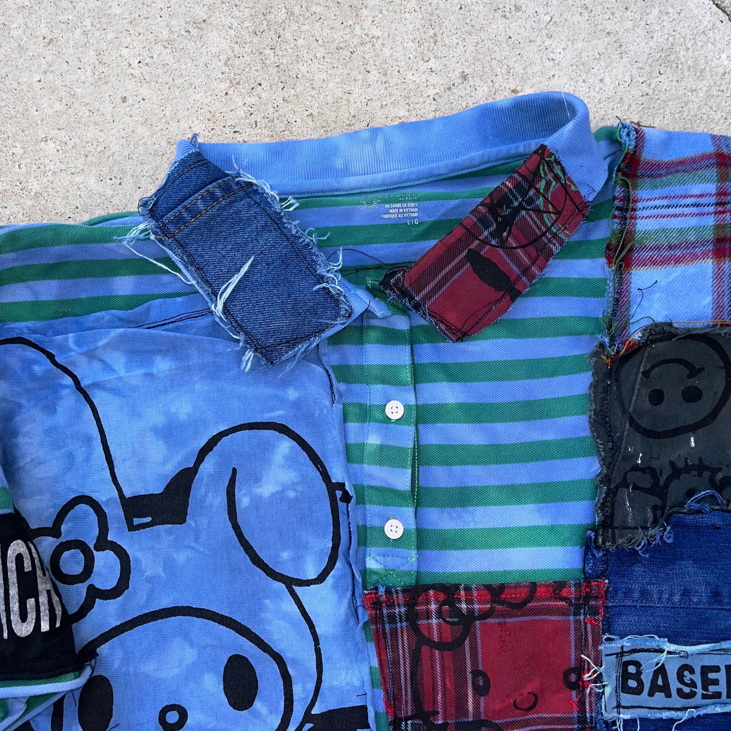 Basedbich 1of1 unisex cropped custom polo Men’s small women’s large - basedbich