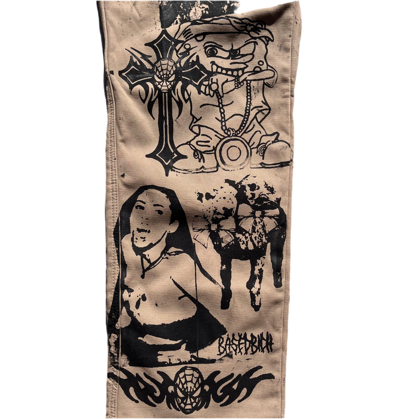 Basedbich hand printed jeans 40x32 - basedbich