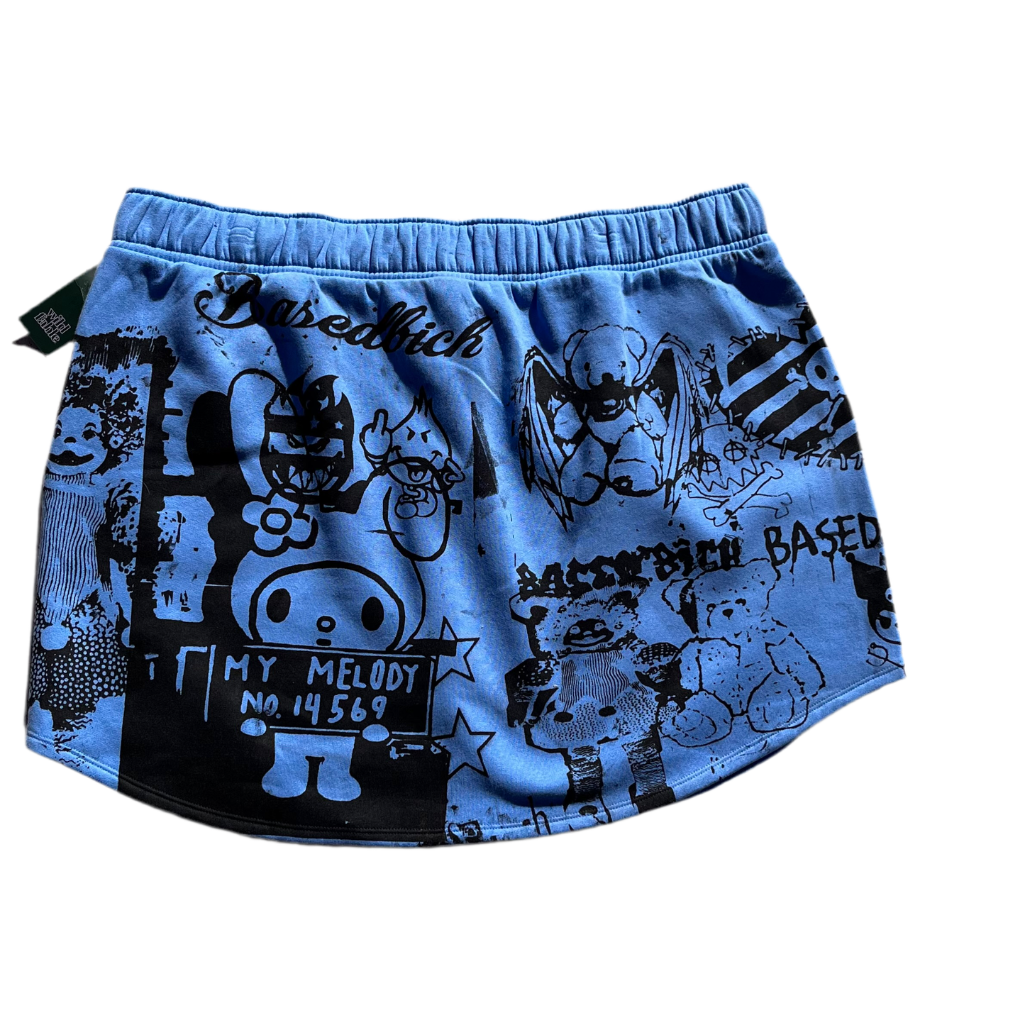 Basedbich women’s 1of1 fleece mini skirt size 2x - basedbich