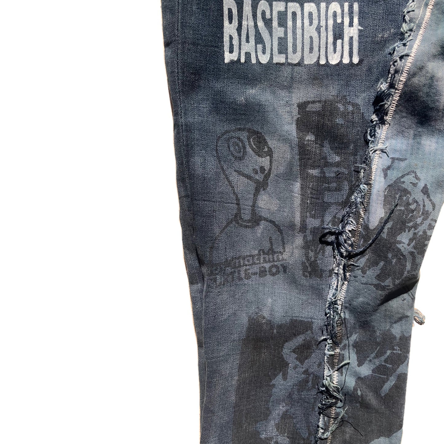 Basedbich mens 1of1 distressed jeans 29x30 - basedbich