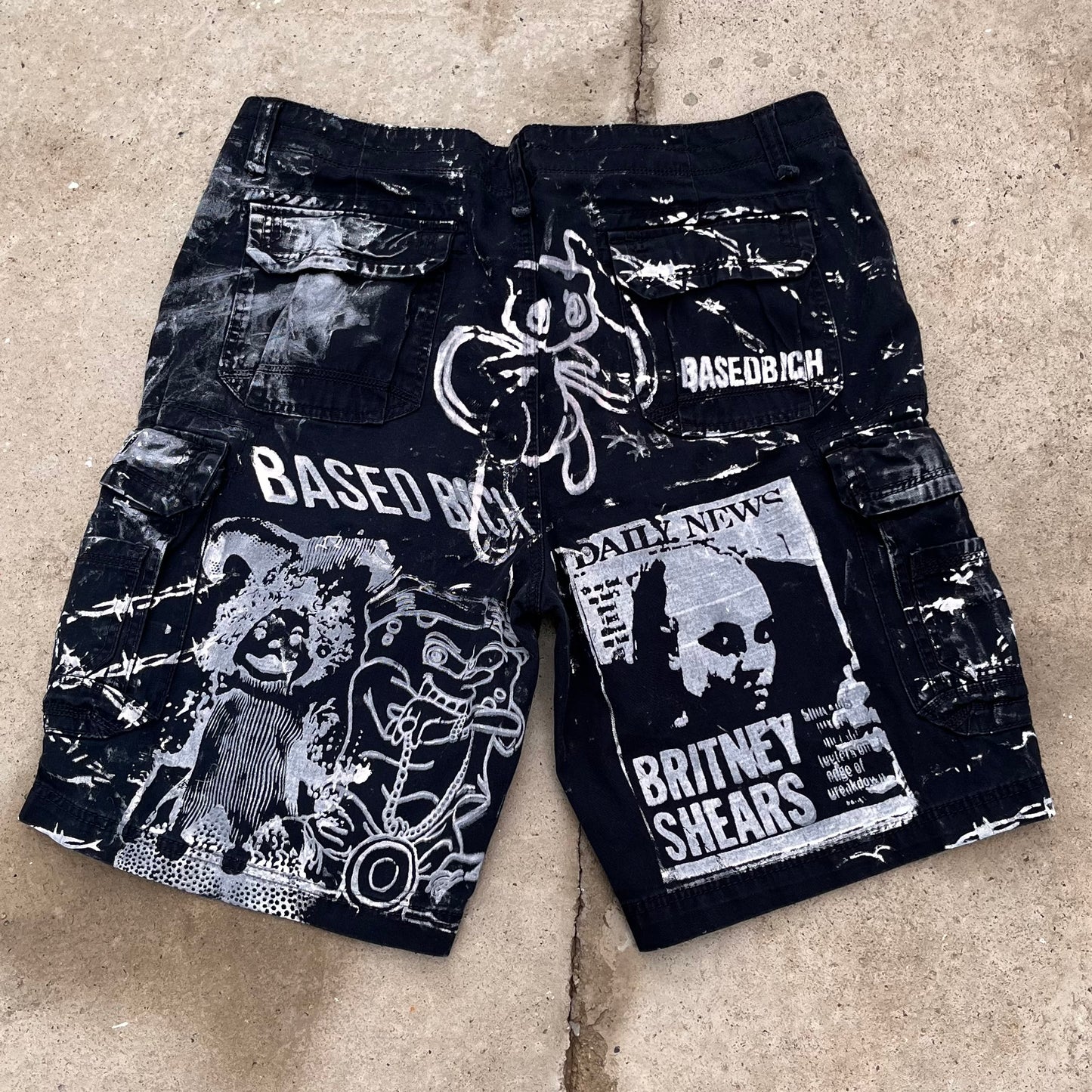 Basedbich 1of1 printed shorts size 40x11 - basedbich