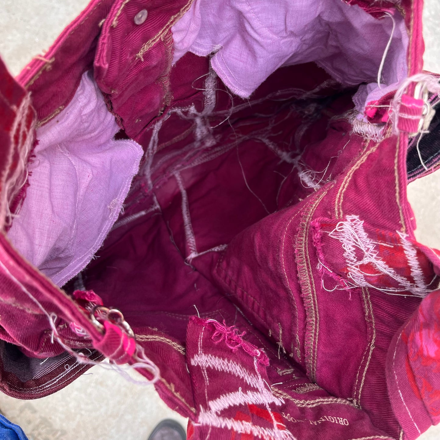 Basedbich 1of1 Jean cargo pockets tote - basedbich