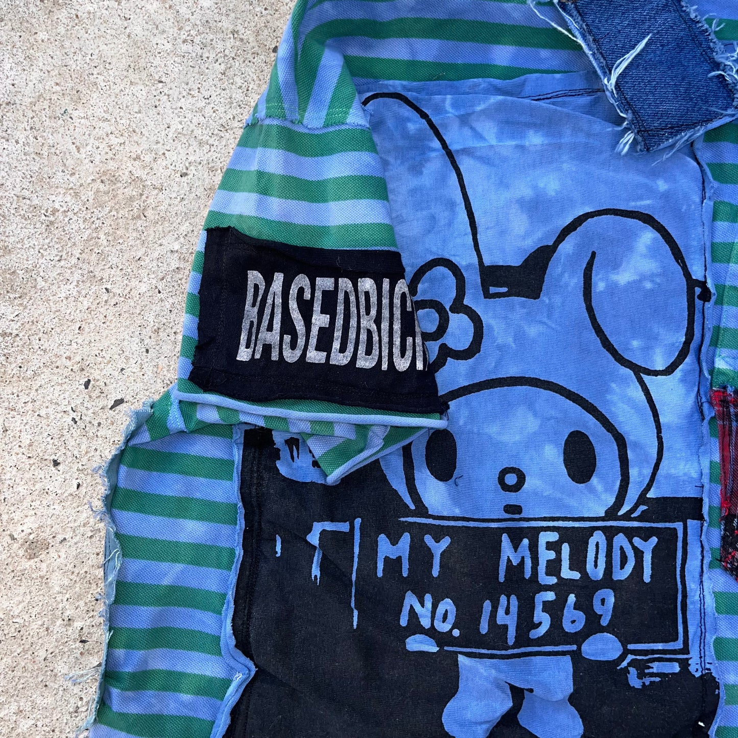 Basedbich 1of1 unisex cropped custom polo Men’s small women’s large - basedbich