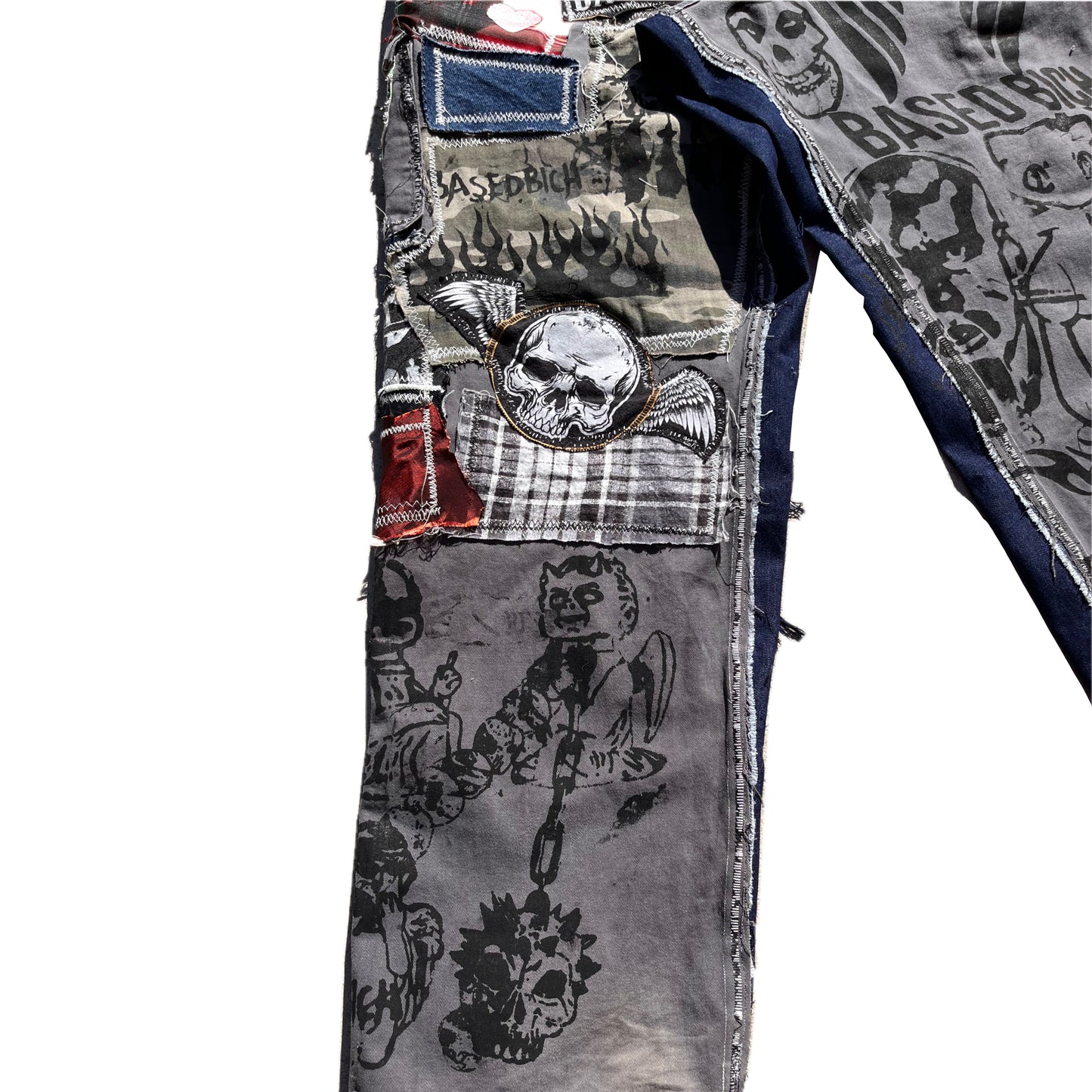 Basedbich patchwork cargo pants 32x32 - basedbich