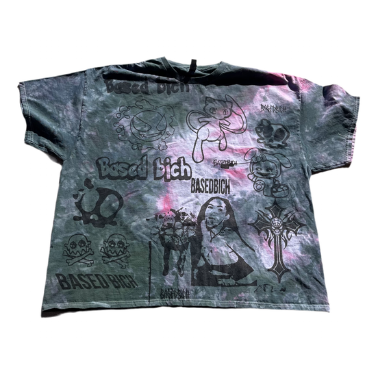 Basedbich men’s tie dye graphic tee SIZE 3XL - basedbich