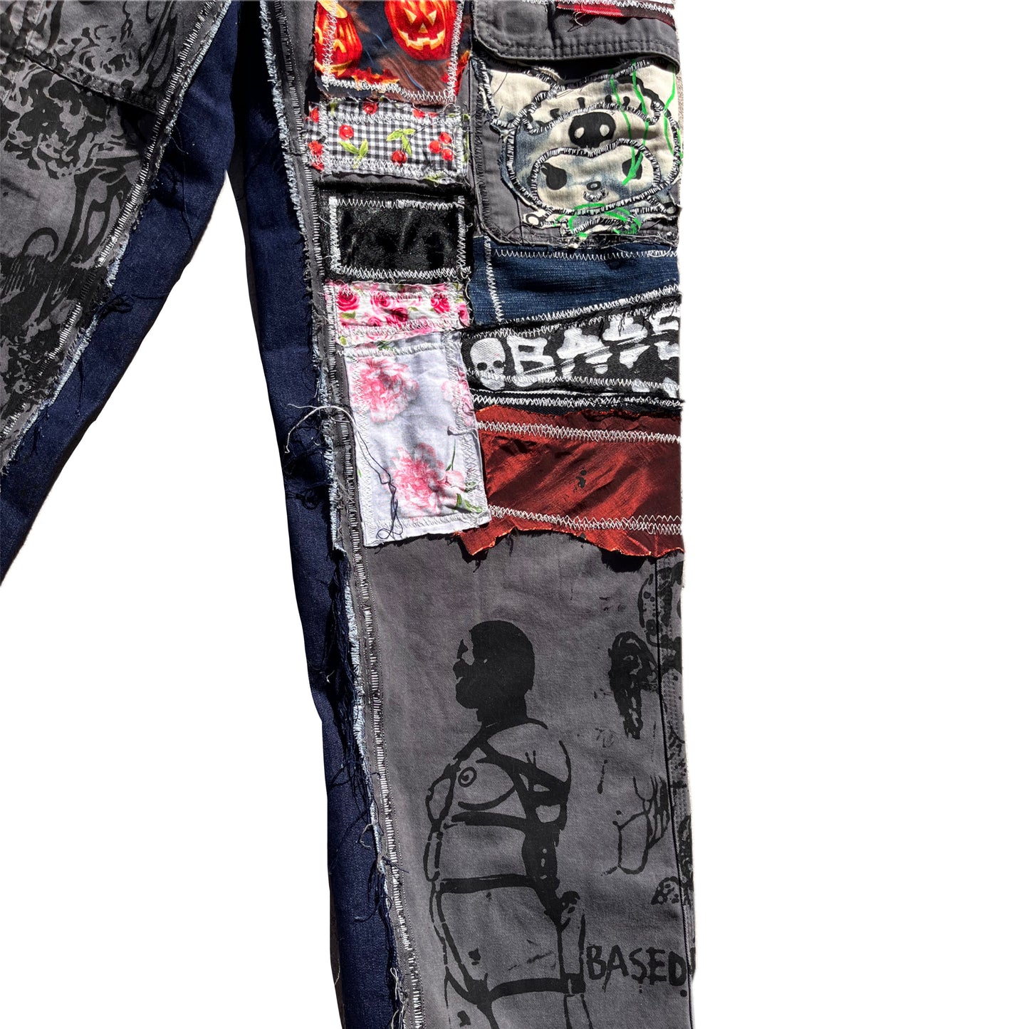 Basedbich patchwork cargo pants 32x32 - basedbich