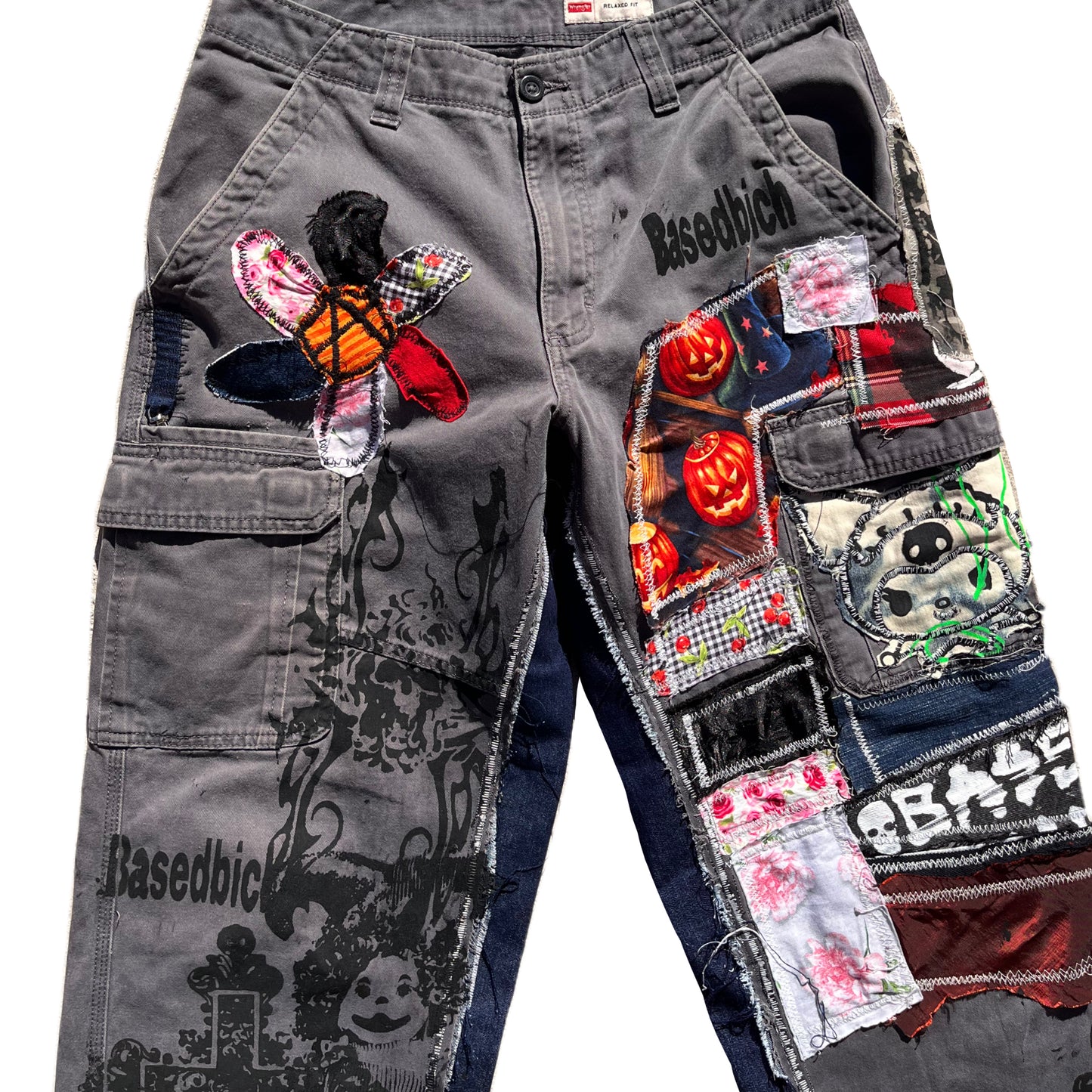 Basedbich patchwork cargo pants 32x32 - basedbich