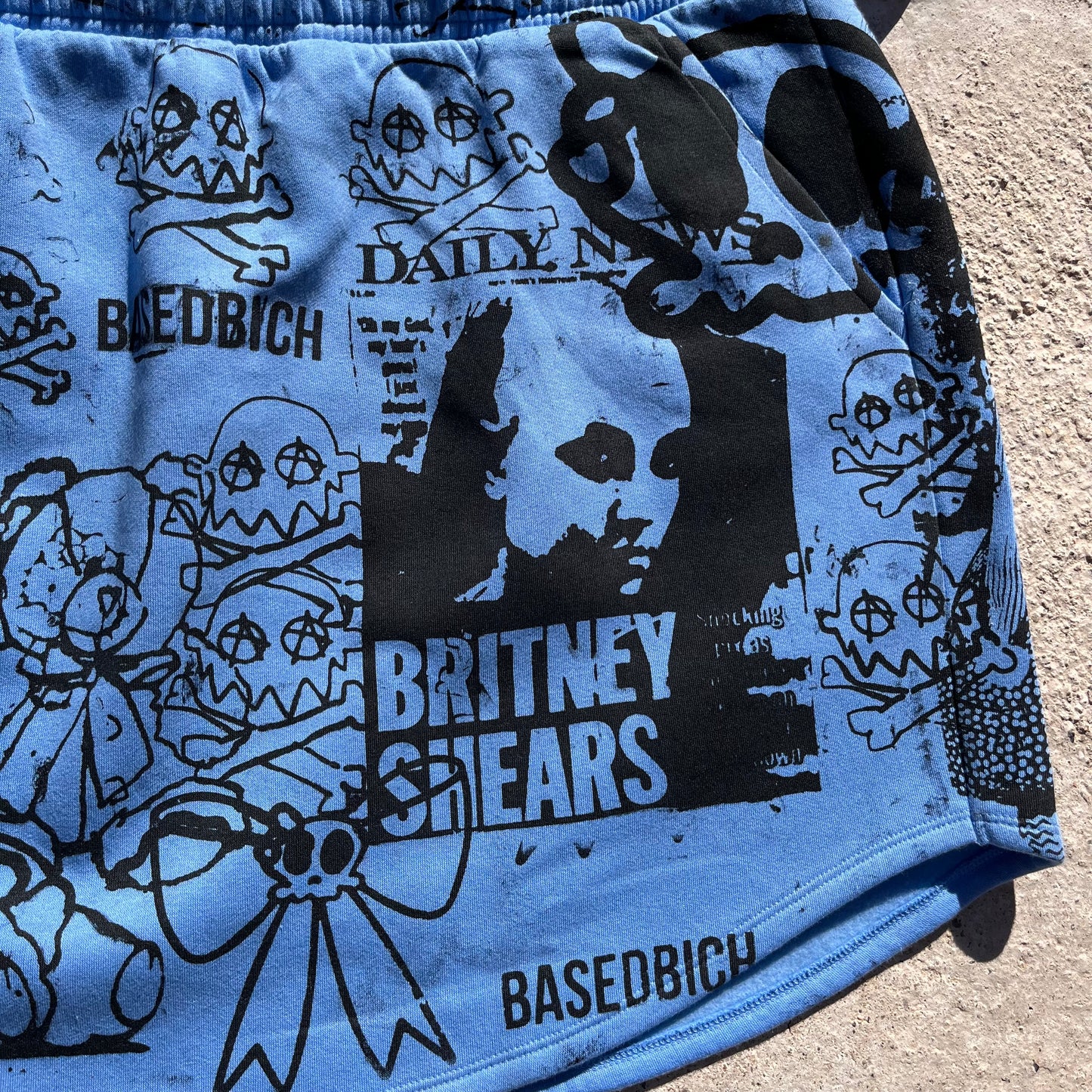 Basedbich women’s 1of1 fleece mini skirt size 2x - basedbich