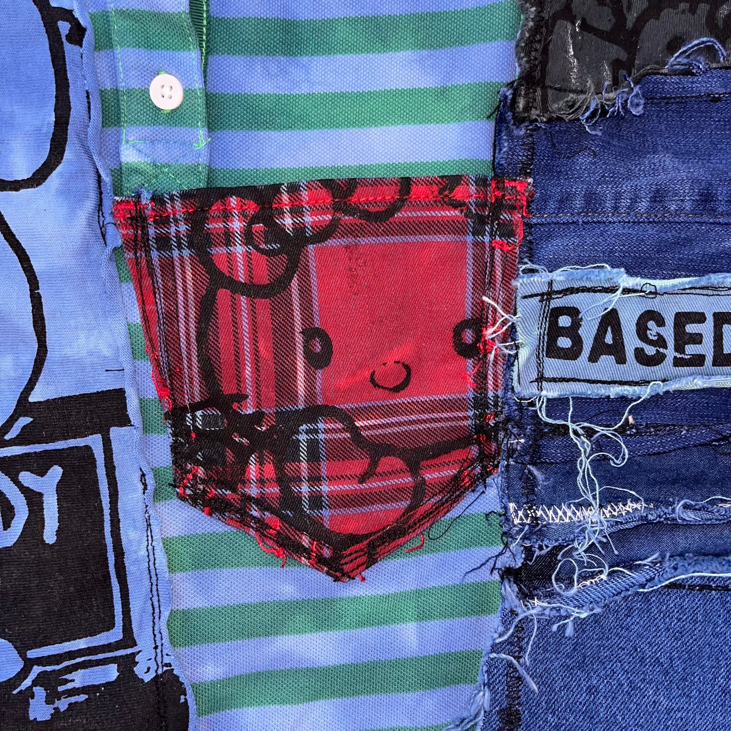 Basedbich 1of1 unisex cropped custom polo Men’s small women’s large - basedbich