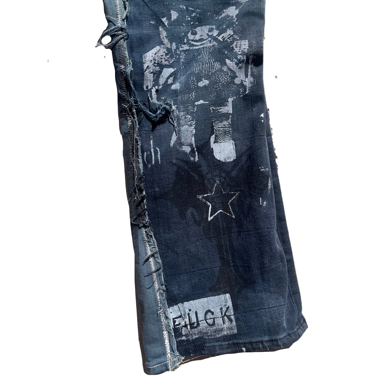 Basedbich mens 1of1 distressed jeans 29x30 - basedbich