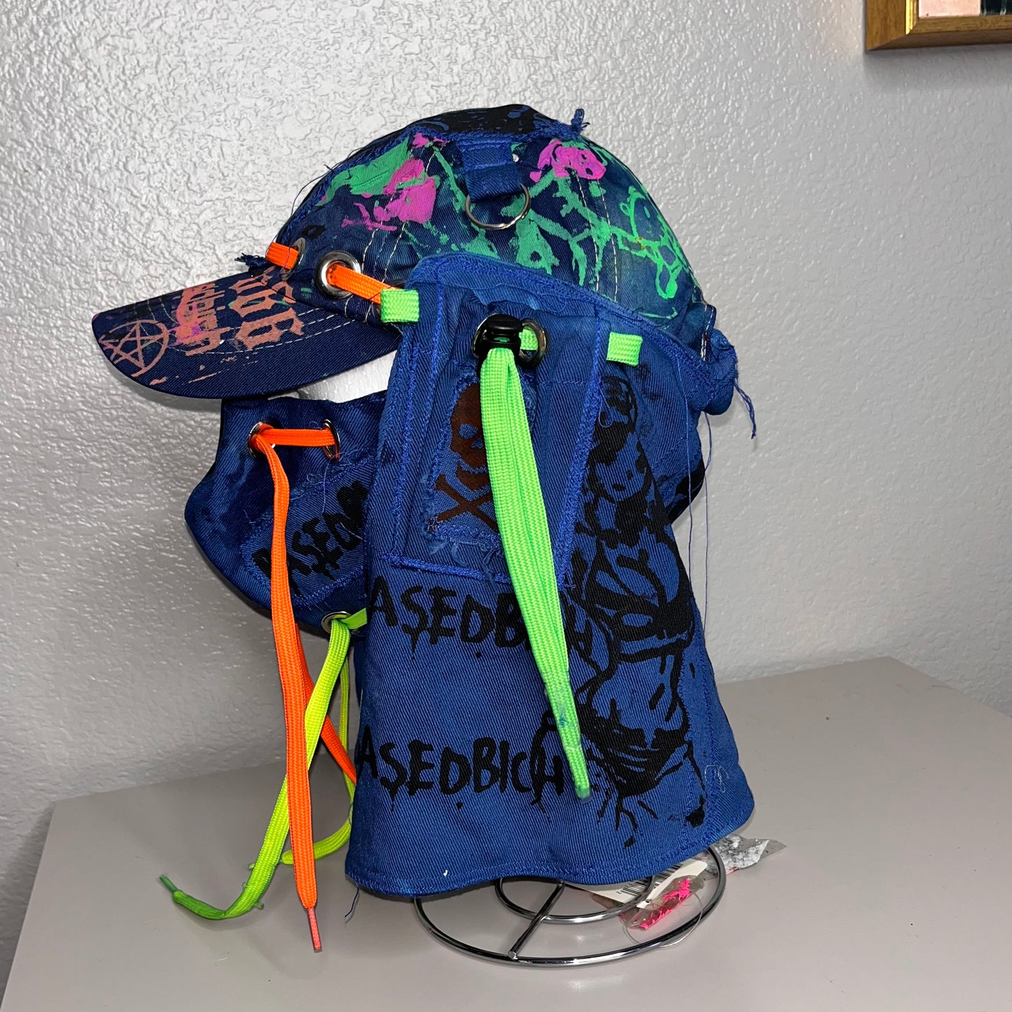 Basedbich 1of1 safari inspired hat - basedbich