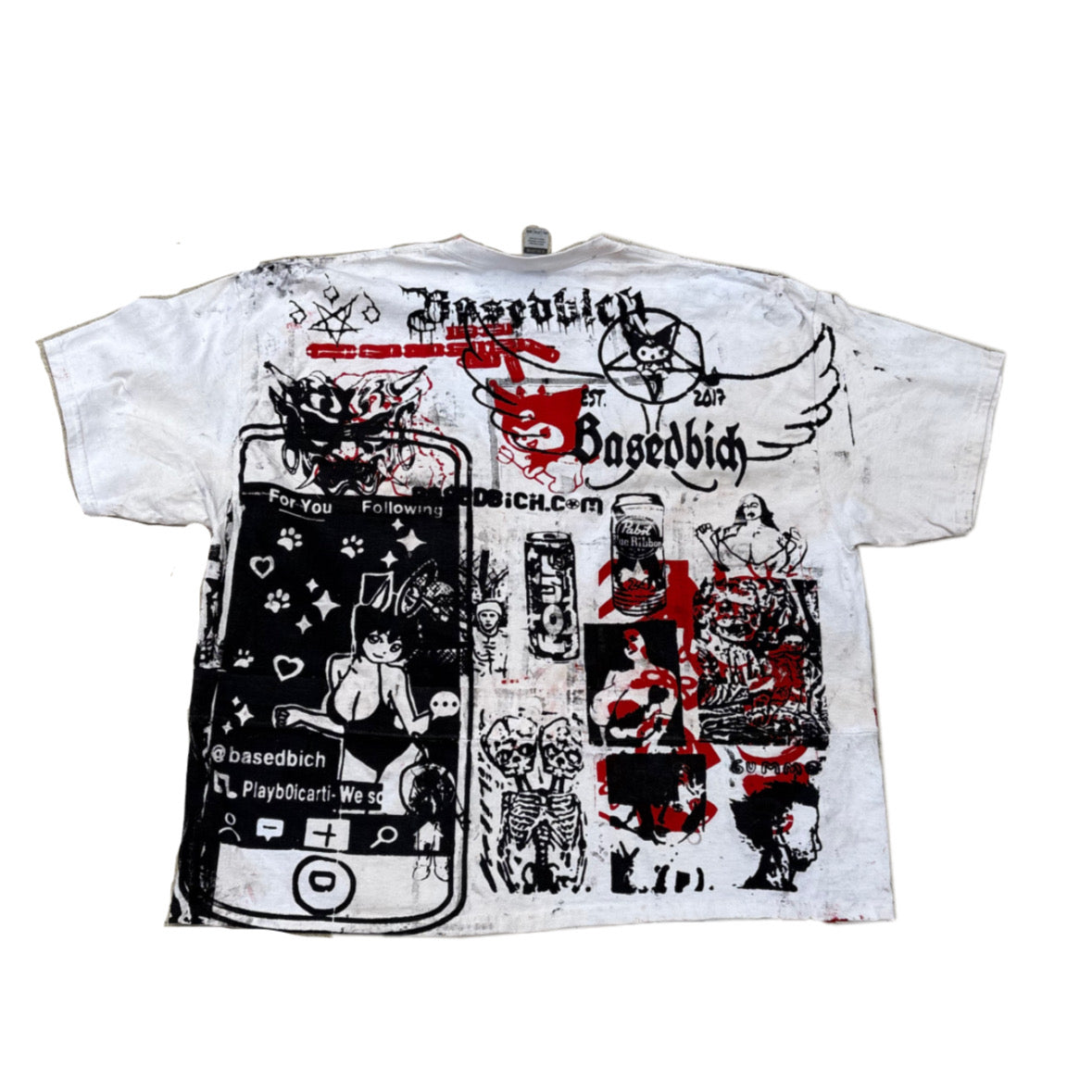 Basedbich Chaos cropped Tee – 1 of 1 (2xl)