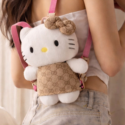 Basedbich Upcycled Designer Plush Backpack – Handcrafted Collector Piece