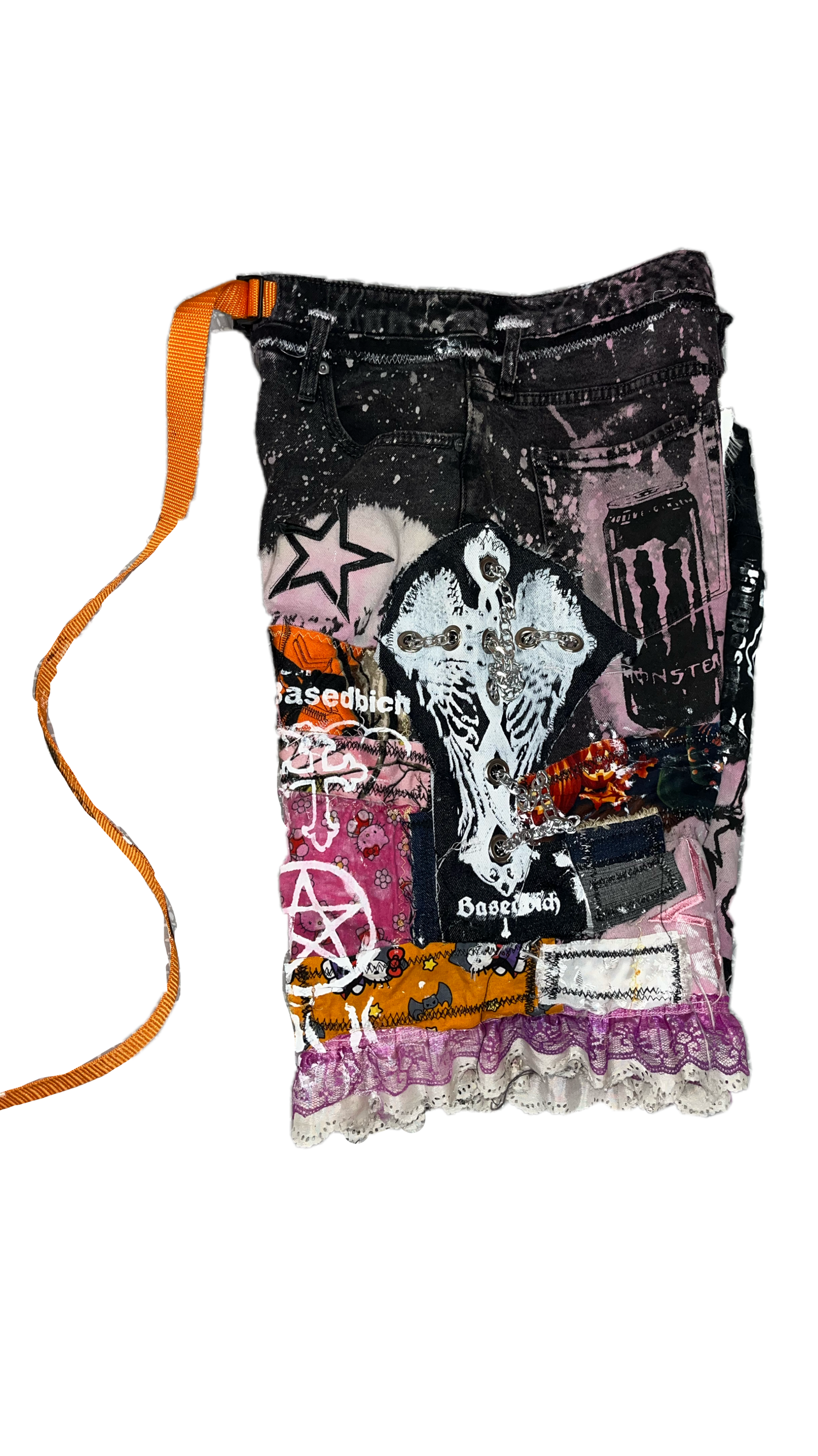 Basedbich womens 1of1 denim shorts sz 8 - basedbich