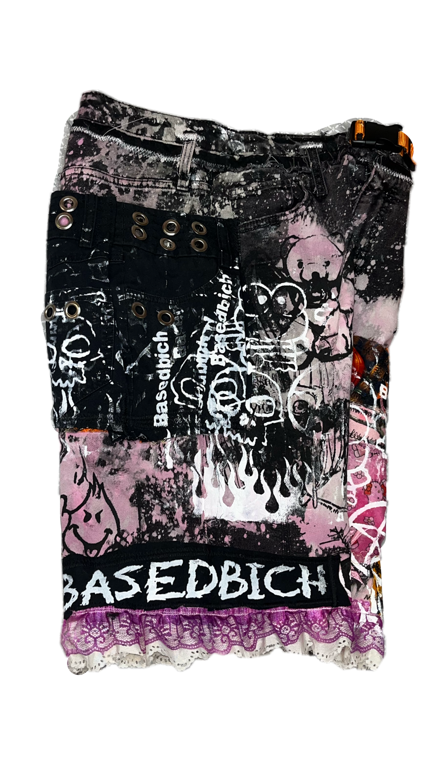 Basedbich womens 1of1 denim shorts sz 8 - basedbich