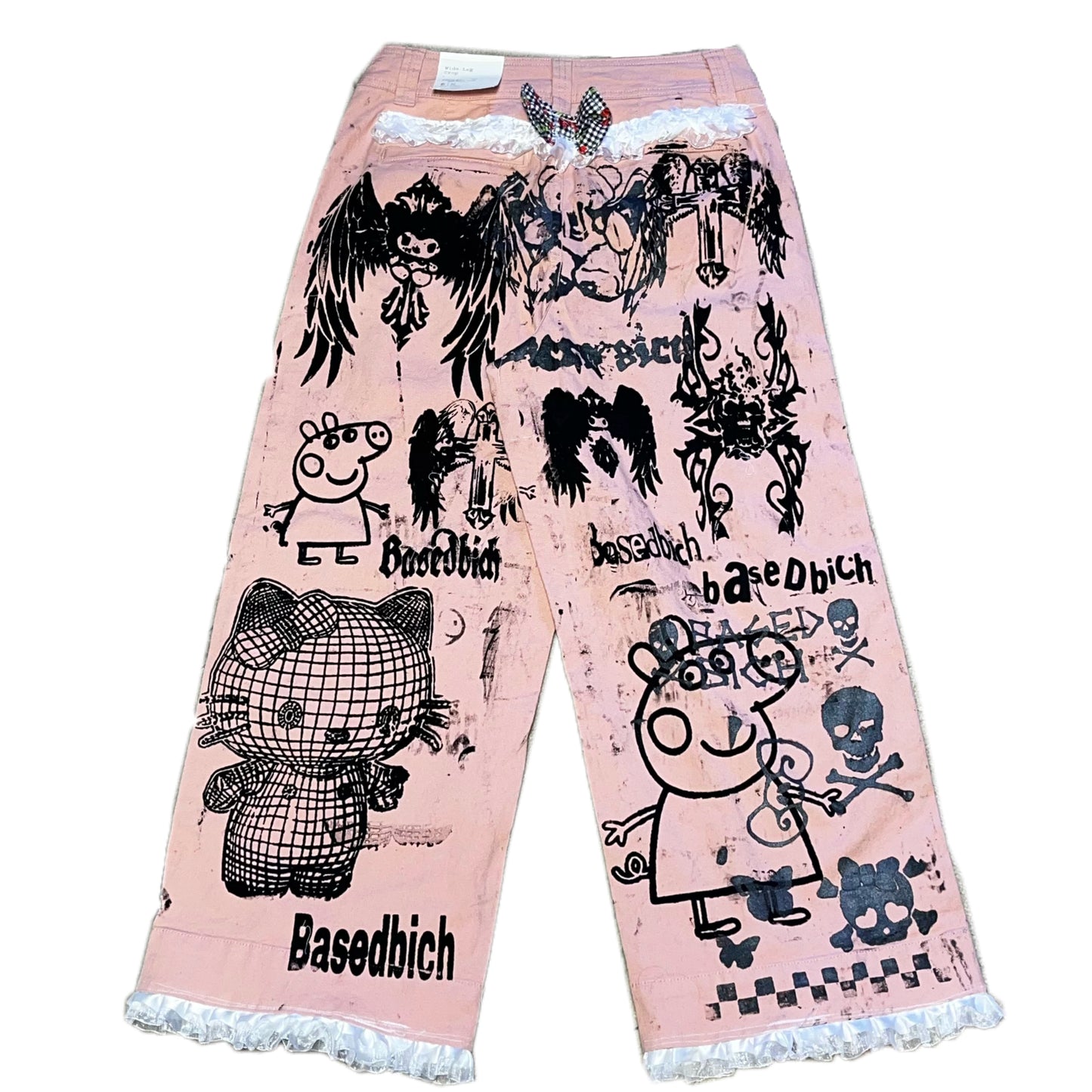 Basedbich womens 1of1 pants size 6 - basedbich