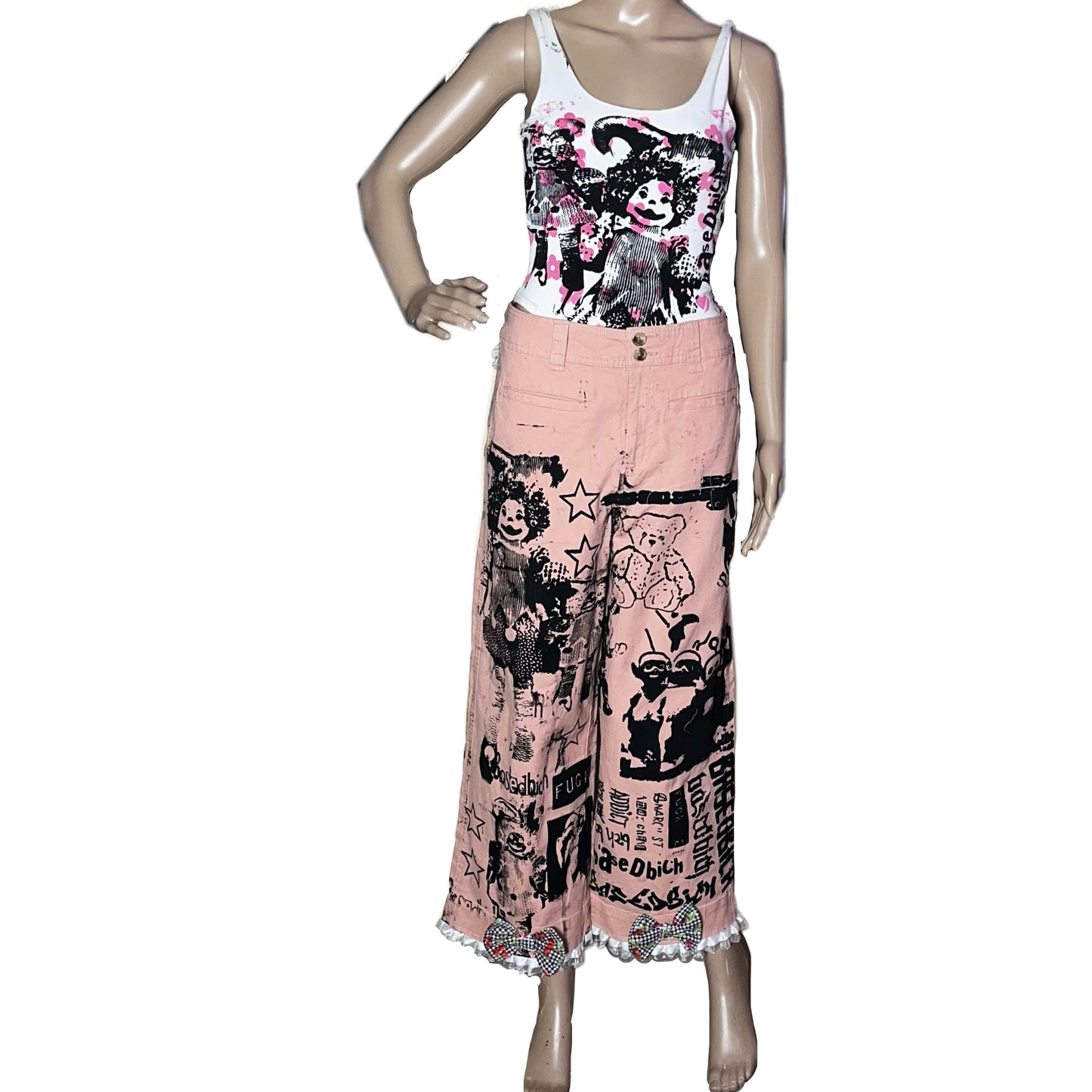 Basedbich womens 1of1 pants size 6 - basedbich