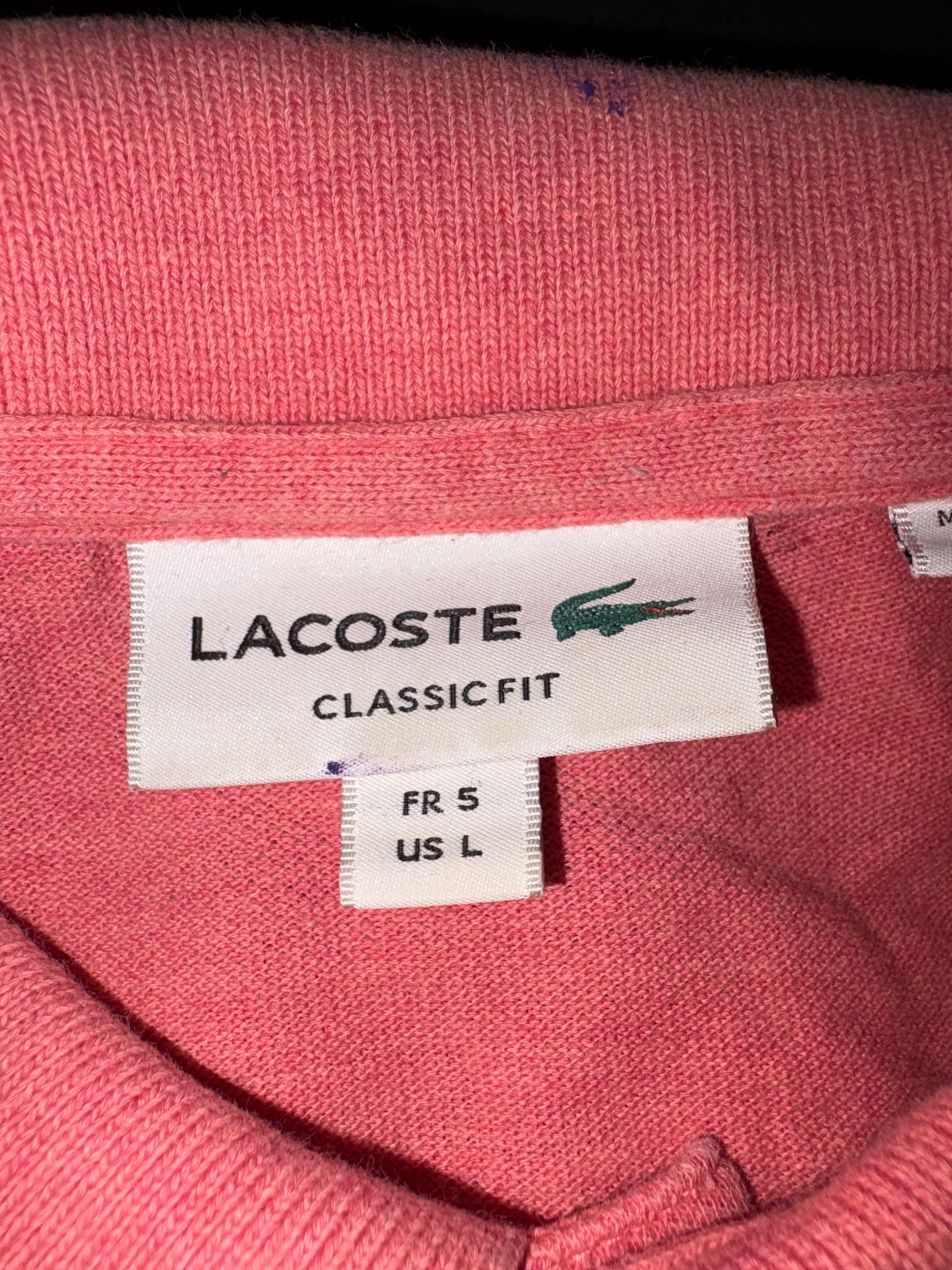 Basedbich mens 1of1 upcycled polo large coral