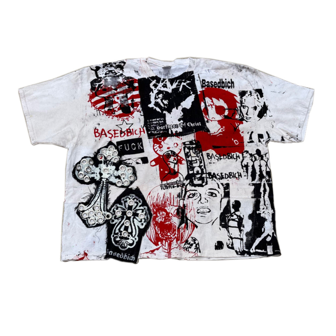 Basedbich Chaos cropped Tee – 1 of 1 (2xl)