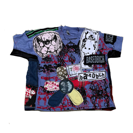 Basedbich PATCHED UP MUTANT TEE – 1 OF 1 large