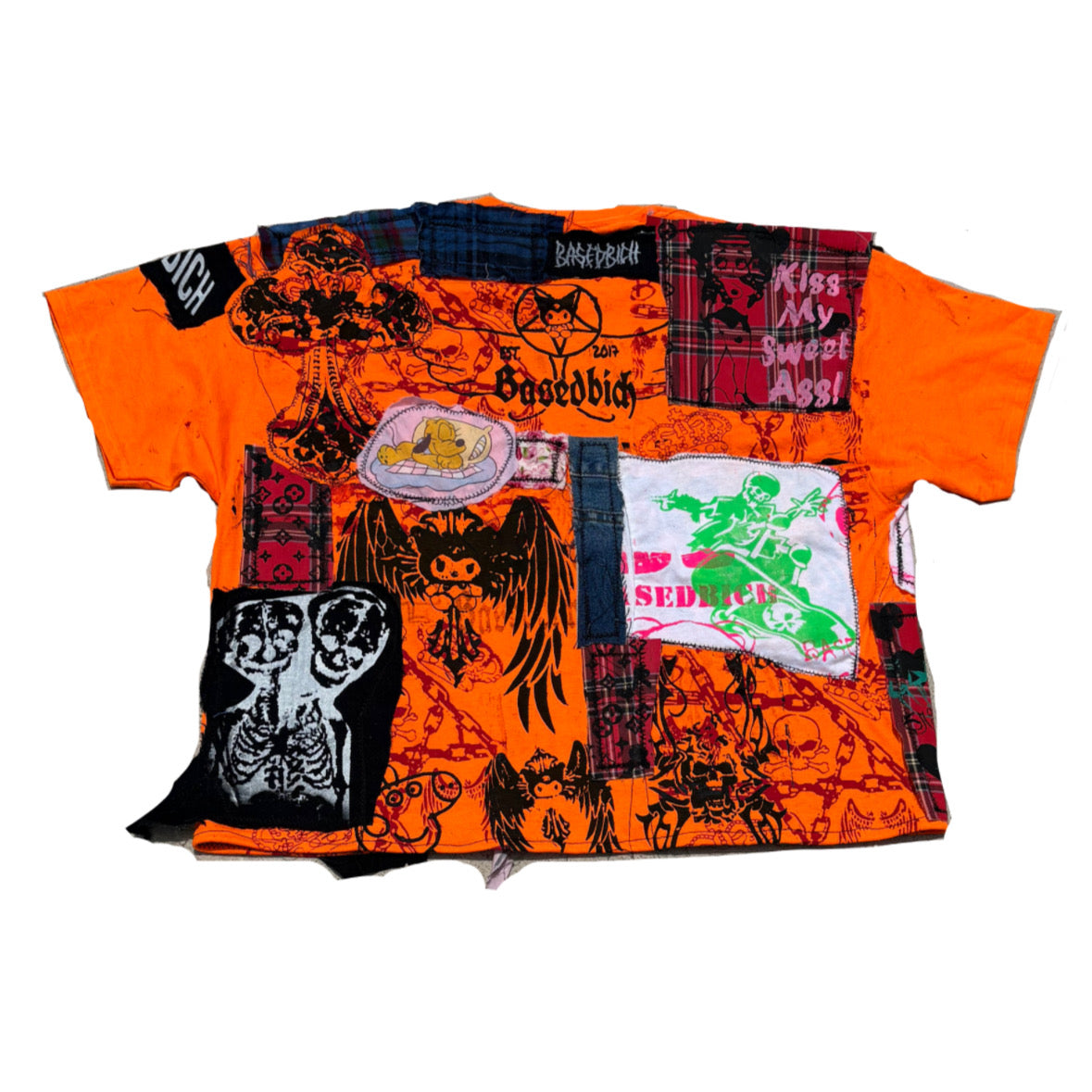 Basedbich mens 1of1 patchwork tee XL