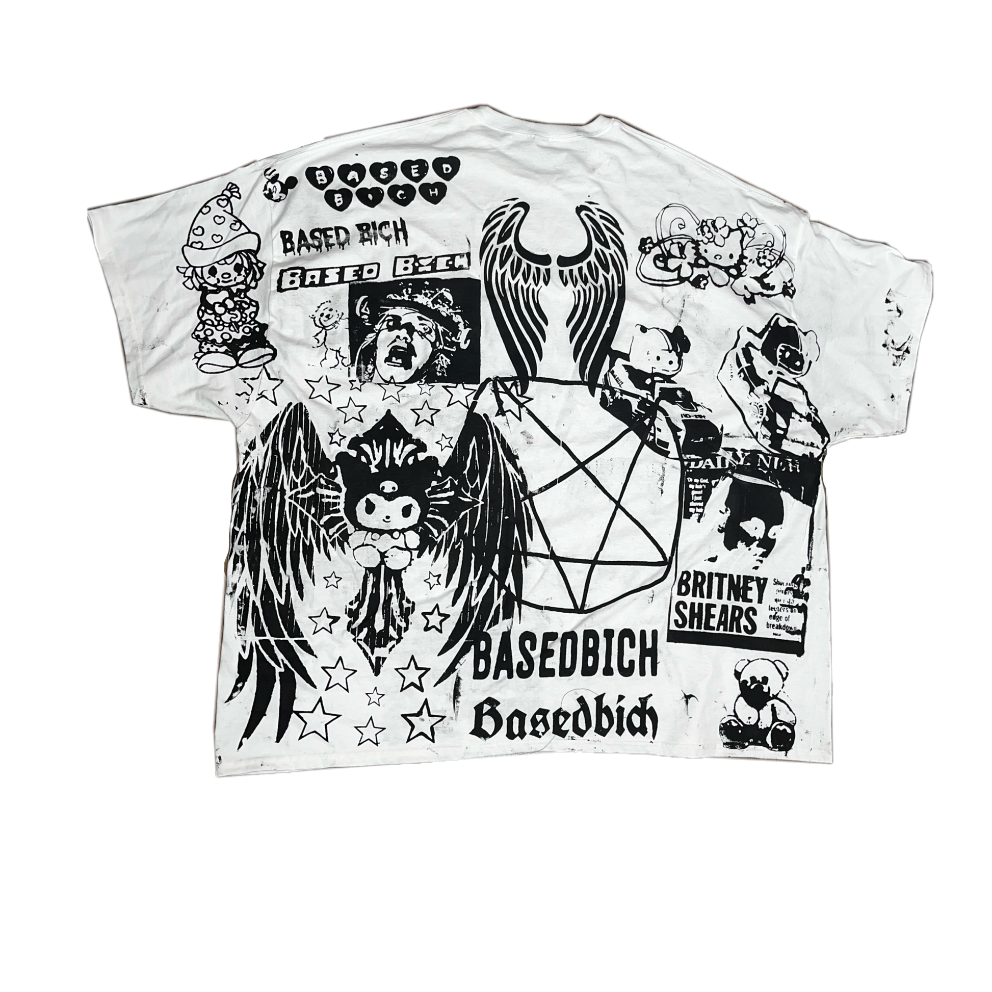 Basedbich mens 5XL graphic tee - basedbich