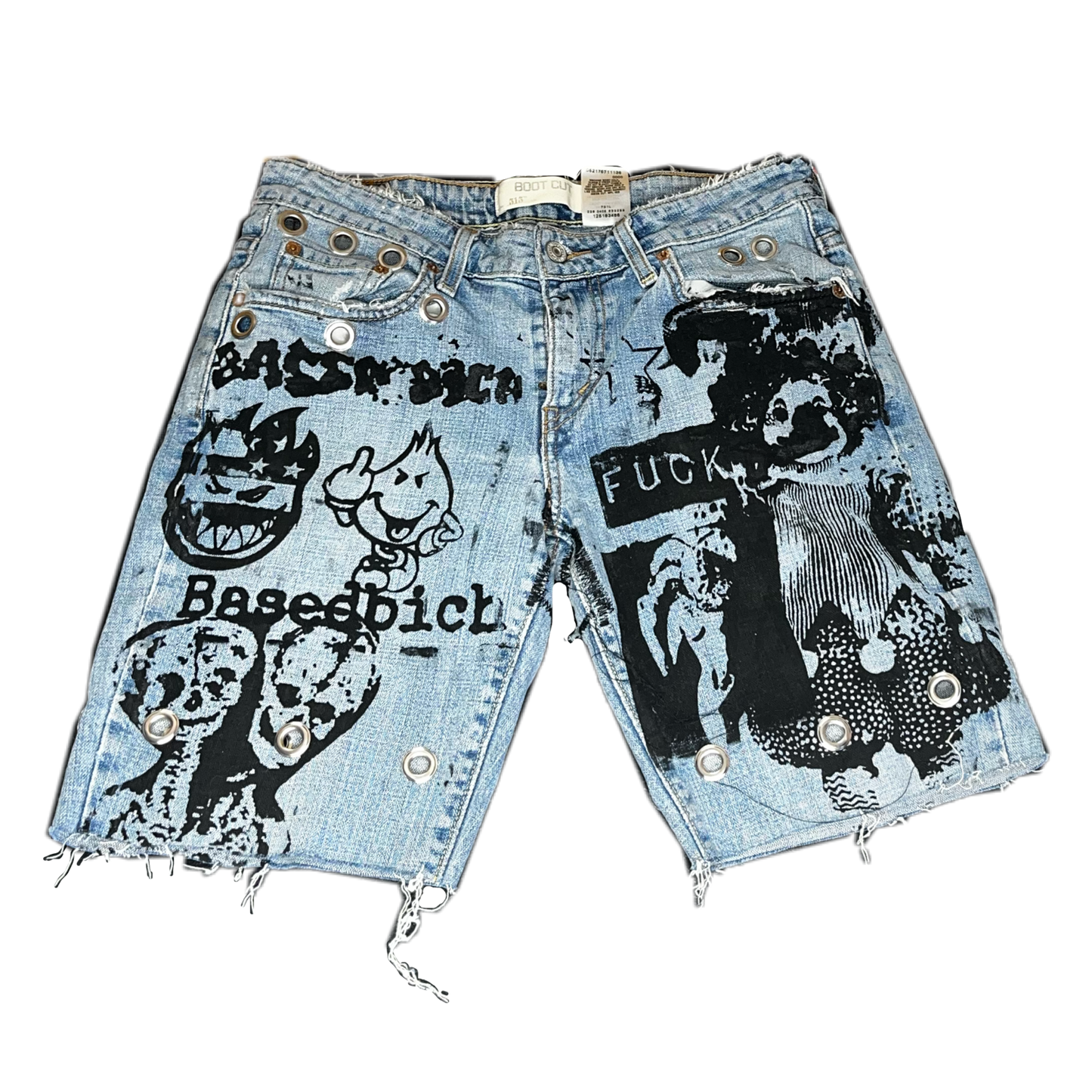 Basedbich womens 1of1 jorts sz 8 - basedbich