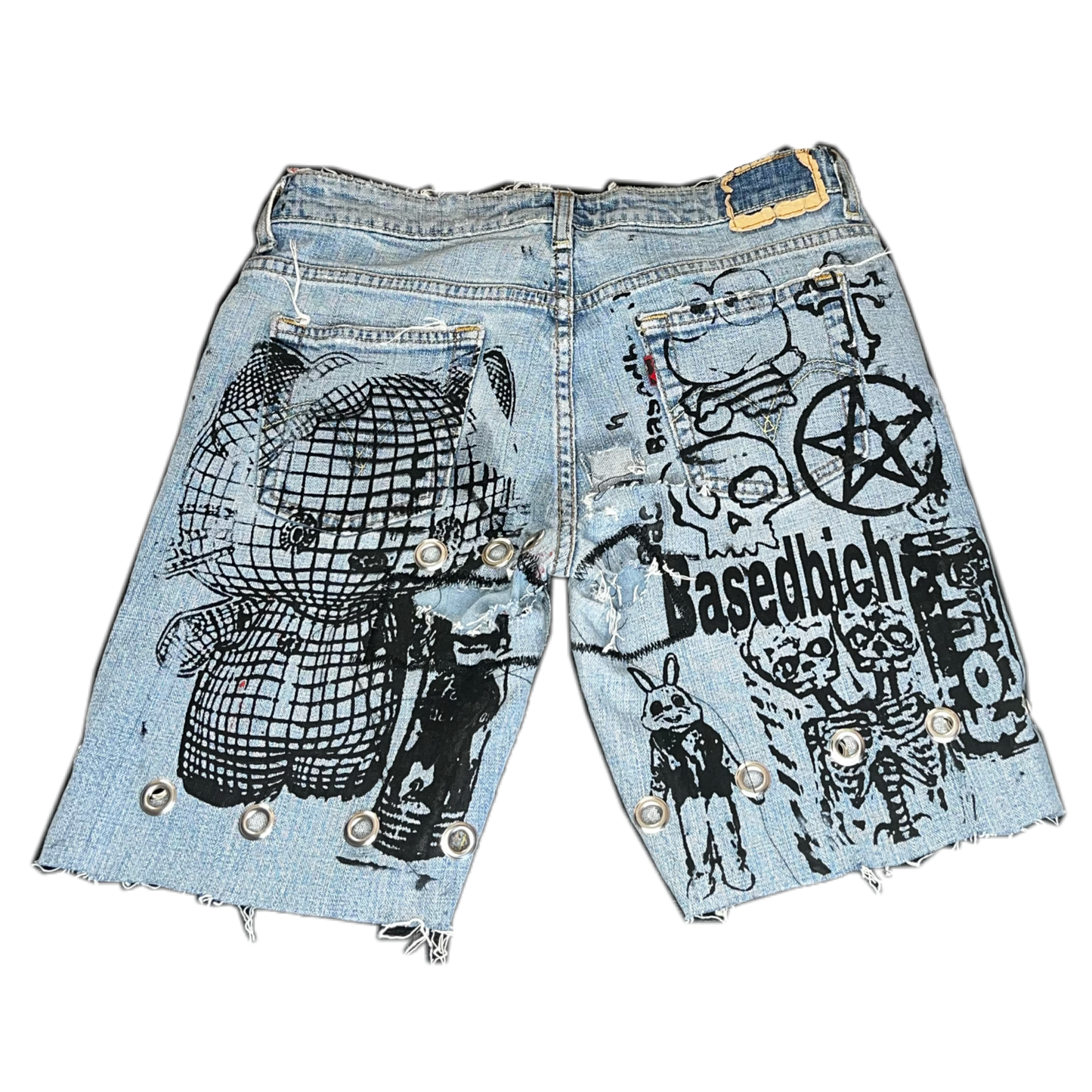 Basedbich womens 1of1 jorts sz 8 - basedbich