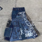 Basedbich men’s patchwork 1of1 cargo pocket maxi skirt 32W