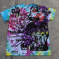 Basedbich mens Custom 1of1 tie dye tee size L