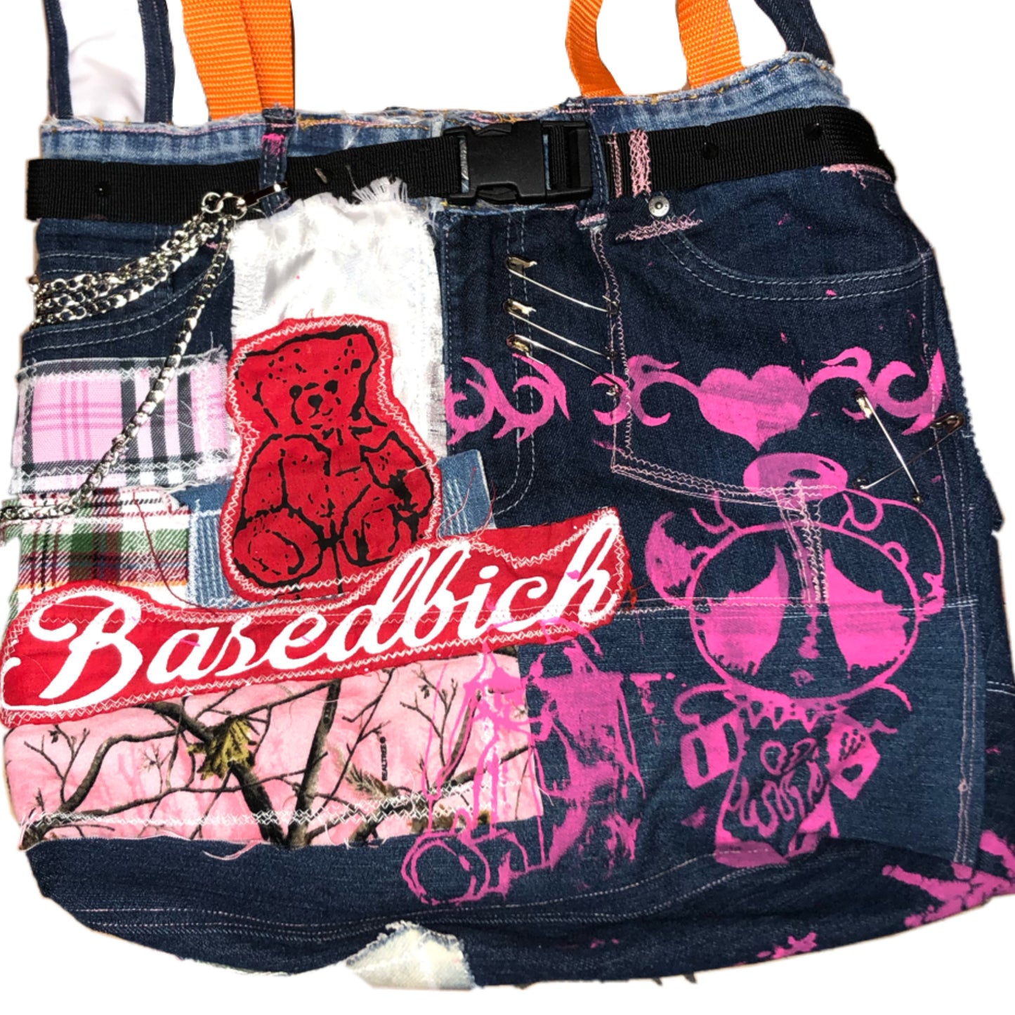 Basedbich 1 of 1 patch work tote/satchel - basedbich