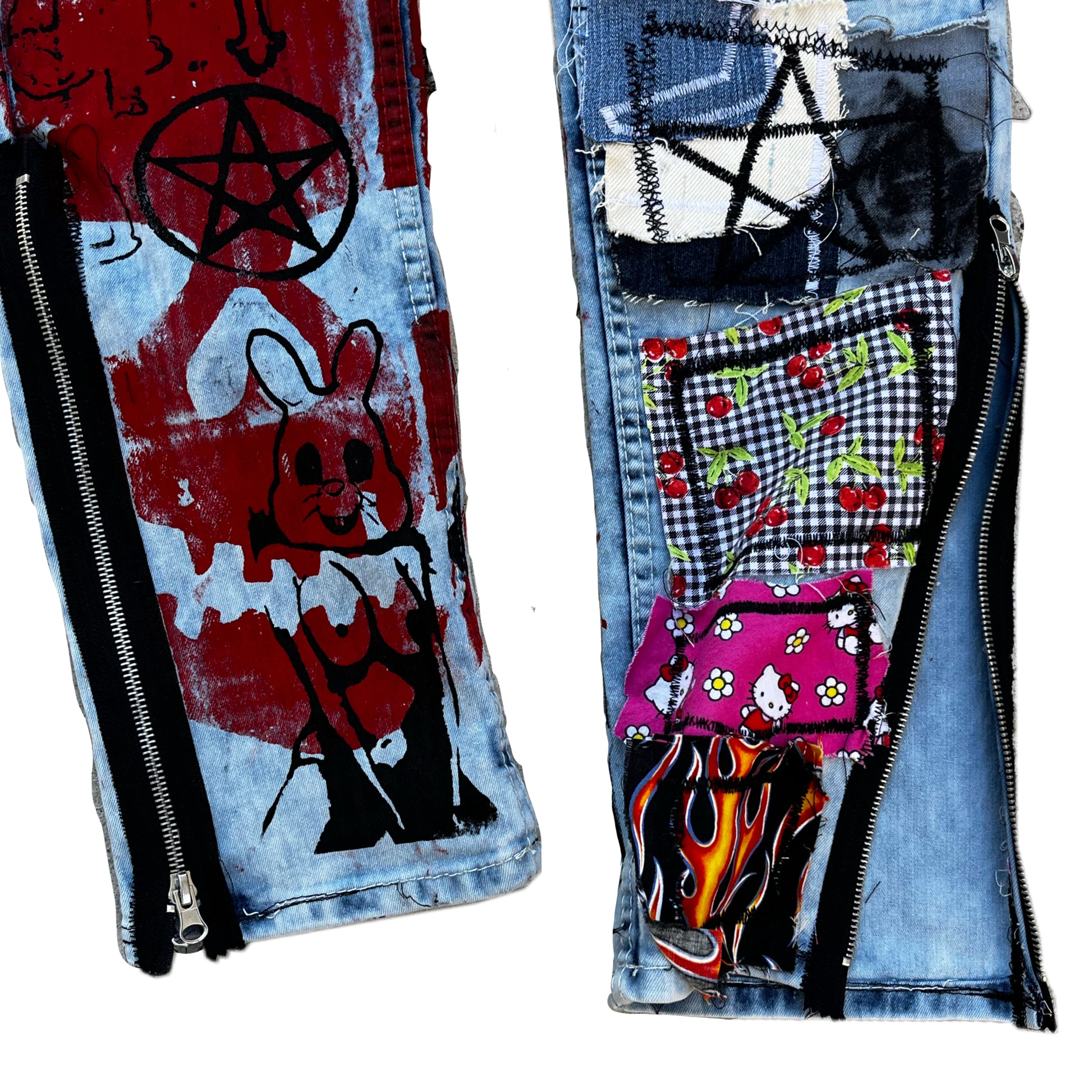 Basedbich 1of1 patchwork jeans 29x30 - basedbich