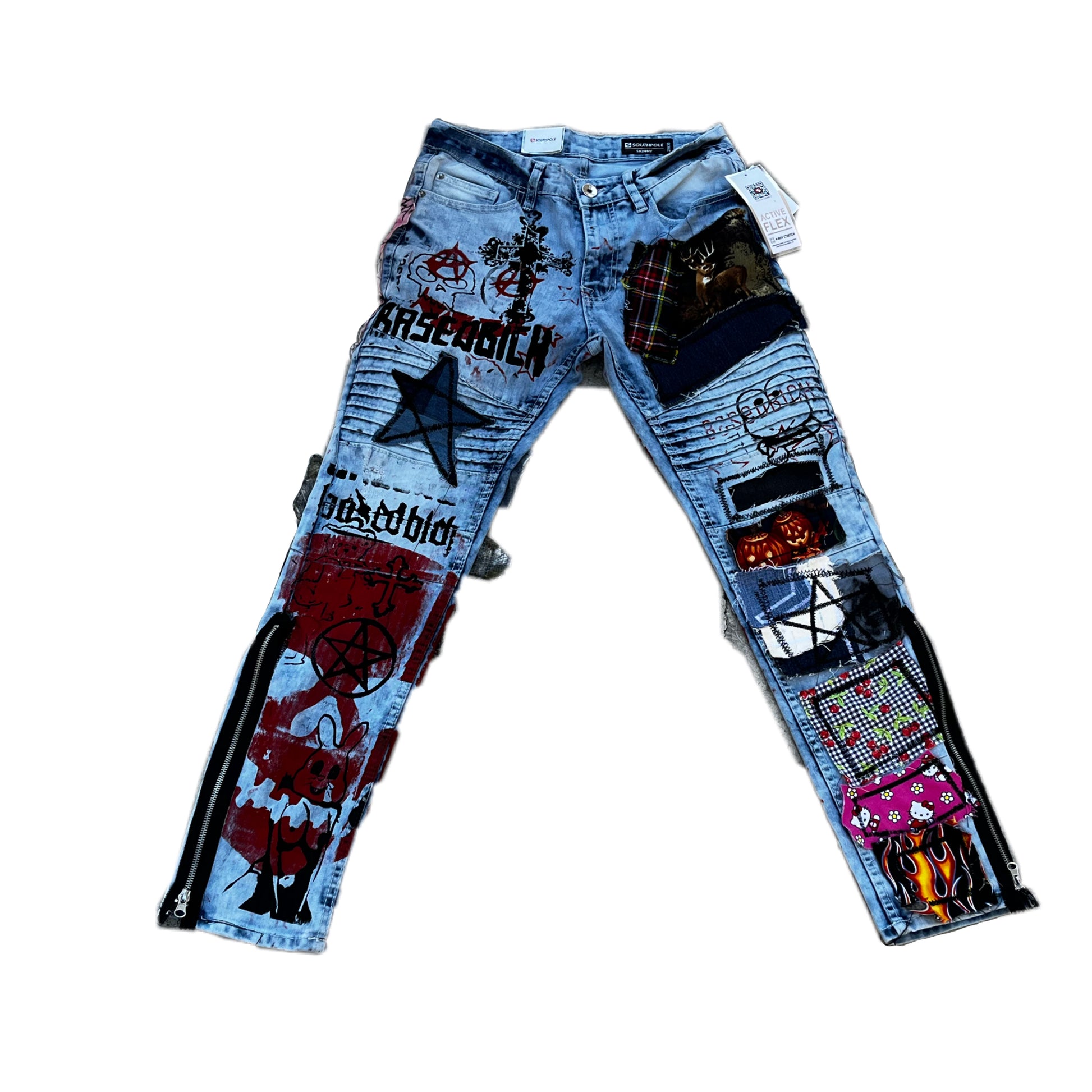 Basedbich 1of1 patchwork jeans 29x30 - basedbich